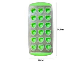 Molde cubetera plastico y goma CORAZONES
